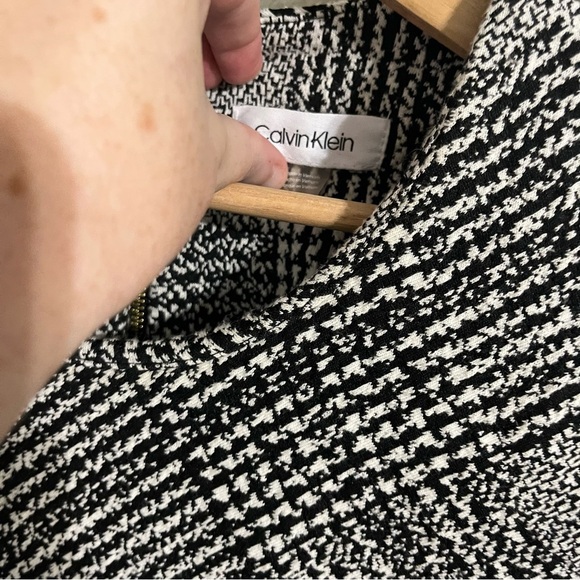 Calvin Klein Cotton Plaid Dress Size 12 - Picture 4 of 4